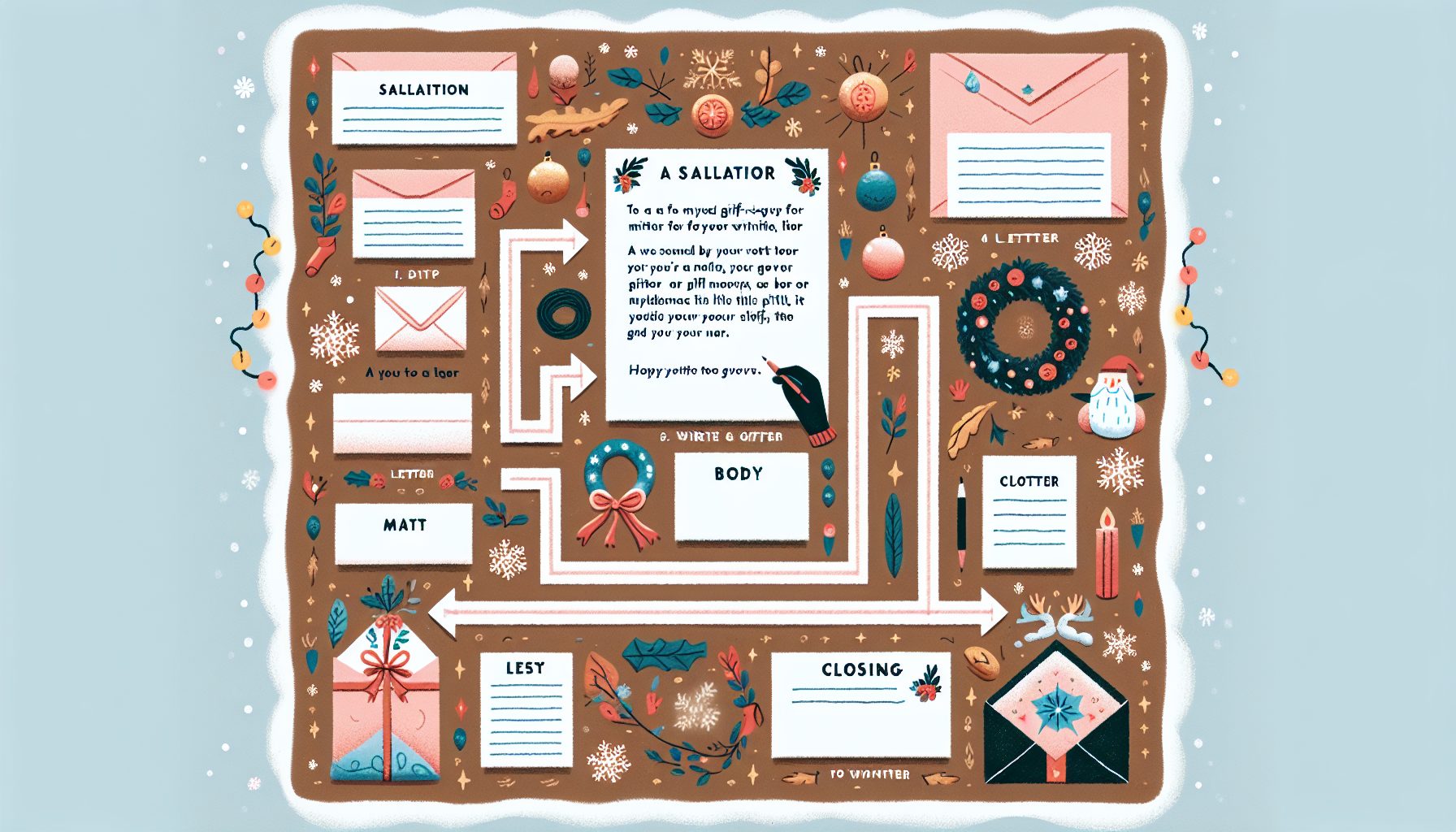 Структура письма для Деда Мороза