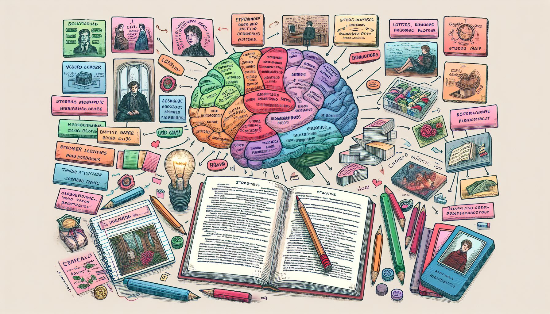 Ассоциативные способы и эффективные приемы запоминания сюжетов произведений