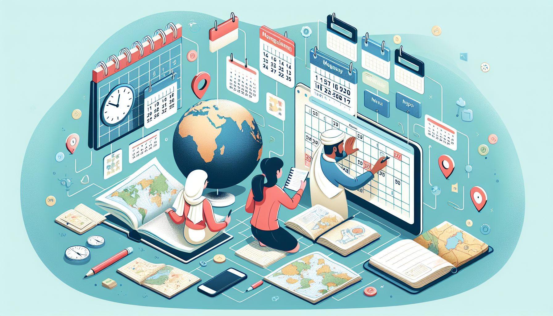 Техники интеграции карт и дат для оптимального обучения