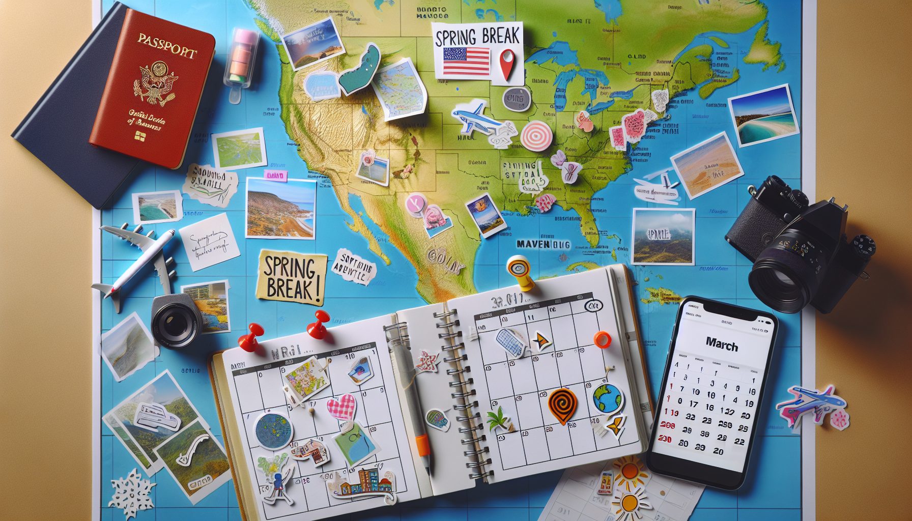 Планирование весенних каникул