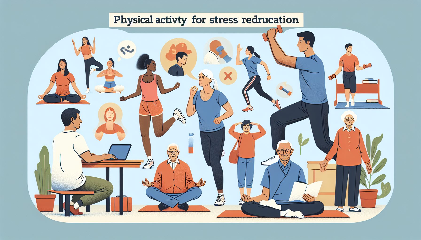 Физическая активность для снижения напряжения