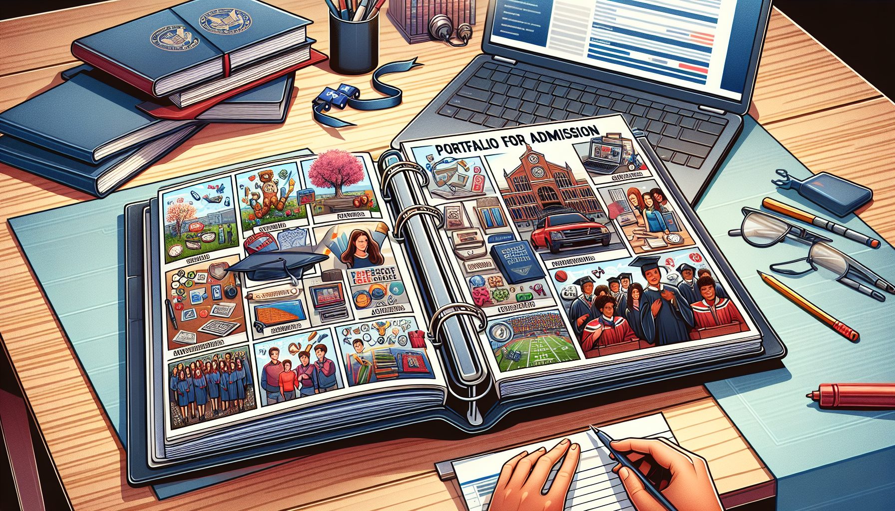 Целевое использование портфолио при поступлении