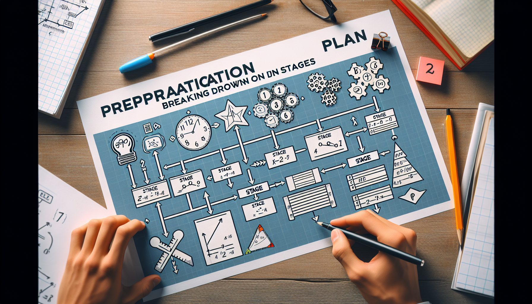 План подготовки: разбивка на этапы