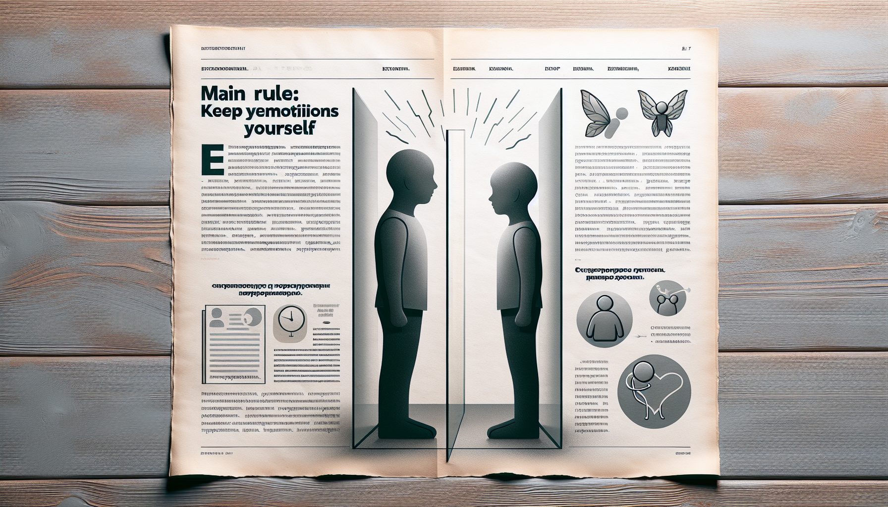 Главное правило: держите свои эмоции при себе