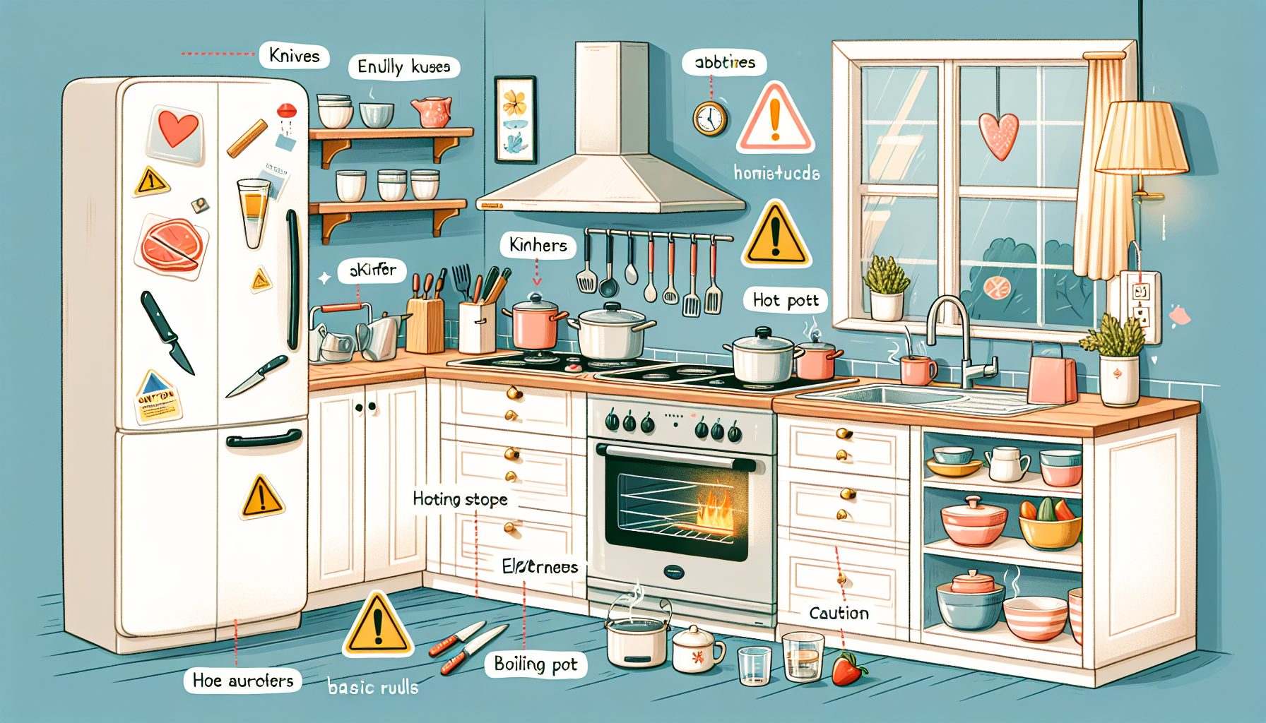 Опасные зоны кухни