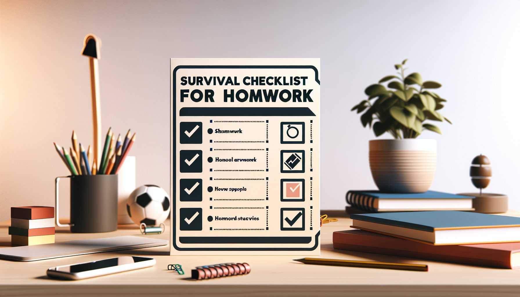 Чек-лист для выживания с домашними заданиями