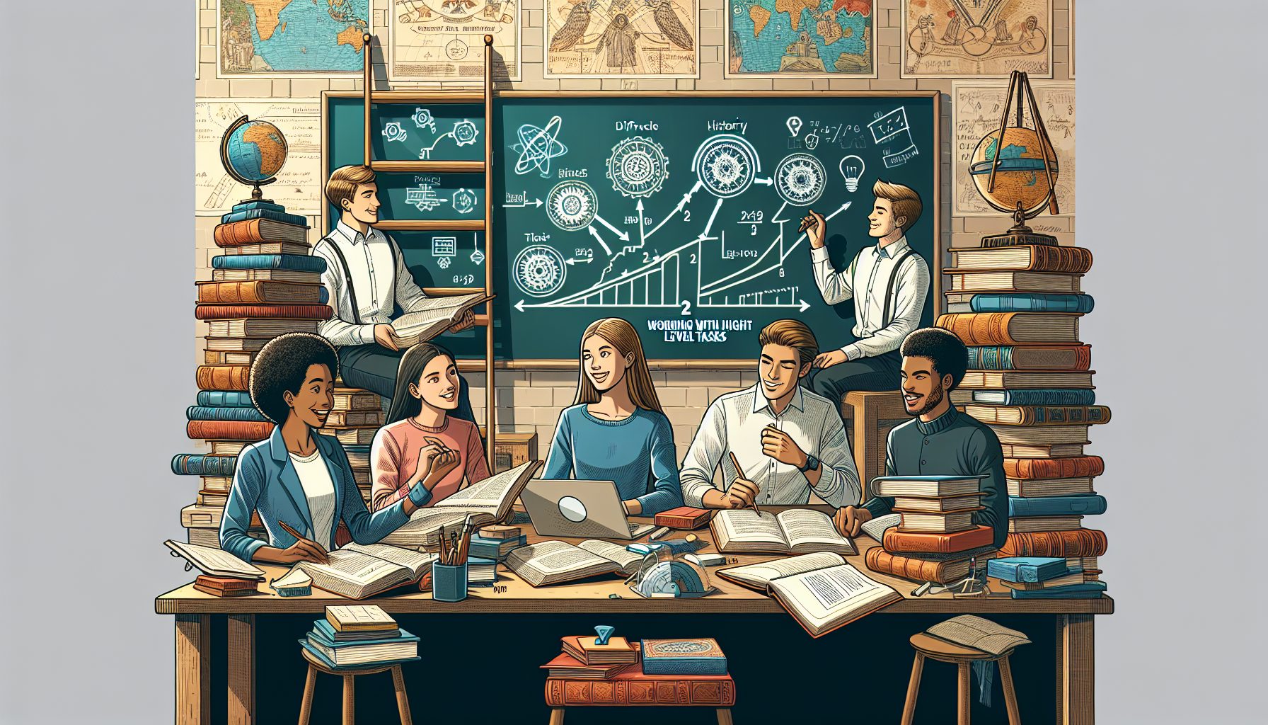 Работа с заданиями повышенного уровня