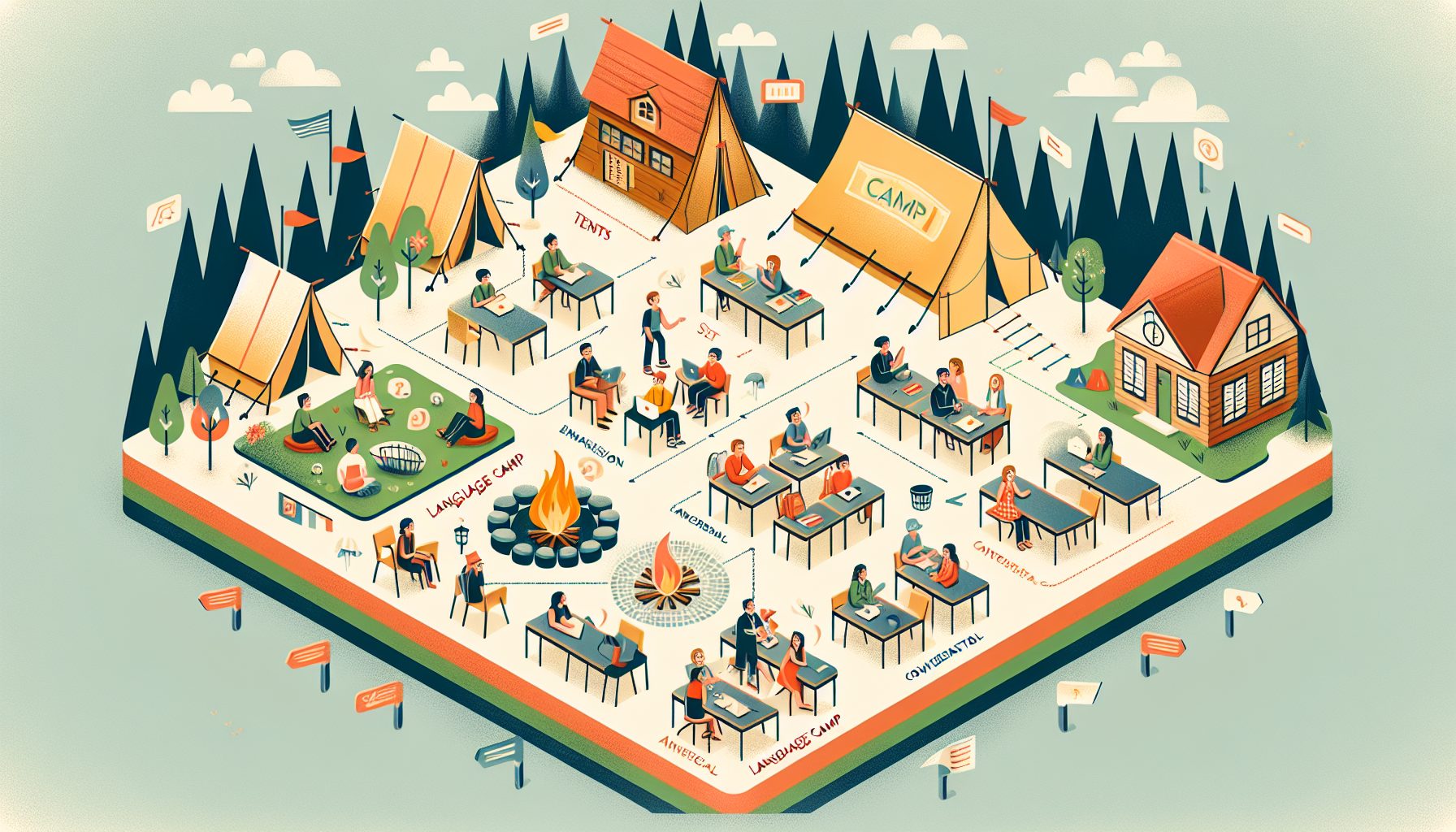 Какие бывают форматы языковых лагерей